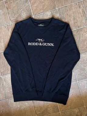 Rodd & Gunn Navy Logo Crewneck Sweater